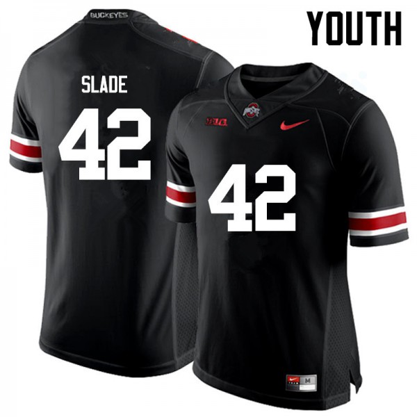 Ohio State Buckeyes #42 Darius Slade Youth Player Jersey Black OSU418